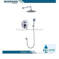 Wall concealed thermostatic shower